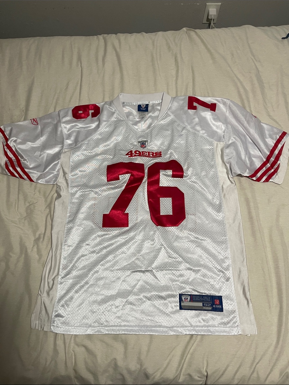 Reebok White & Blue NFL Equipment Jersey Patch